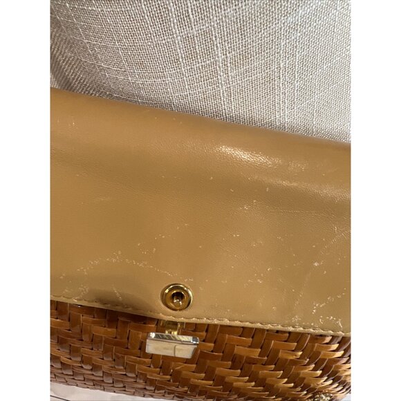 Aldo D’ Oro Vintage Wicker & Leather Shoulder Bag By JR - Picture 6 of 11